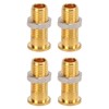 20Set 21.140 4mm Panel Banana Socket Copper Female Gold Plated