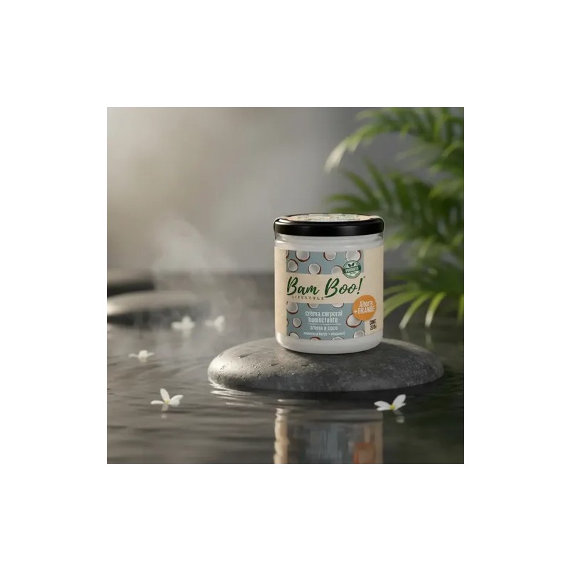 Crema Humectante Aroma A Coco 220g Bam Boo Lifestyle