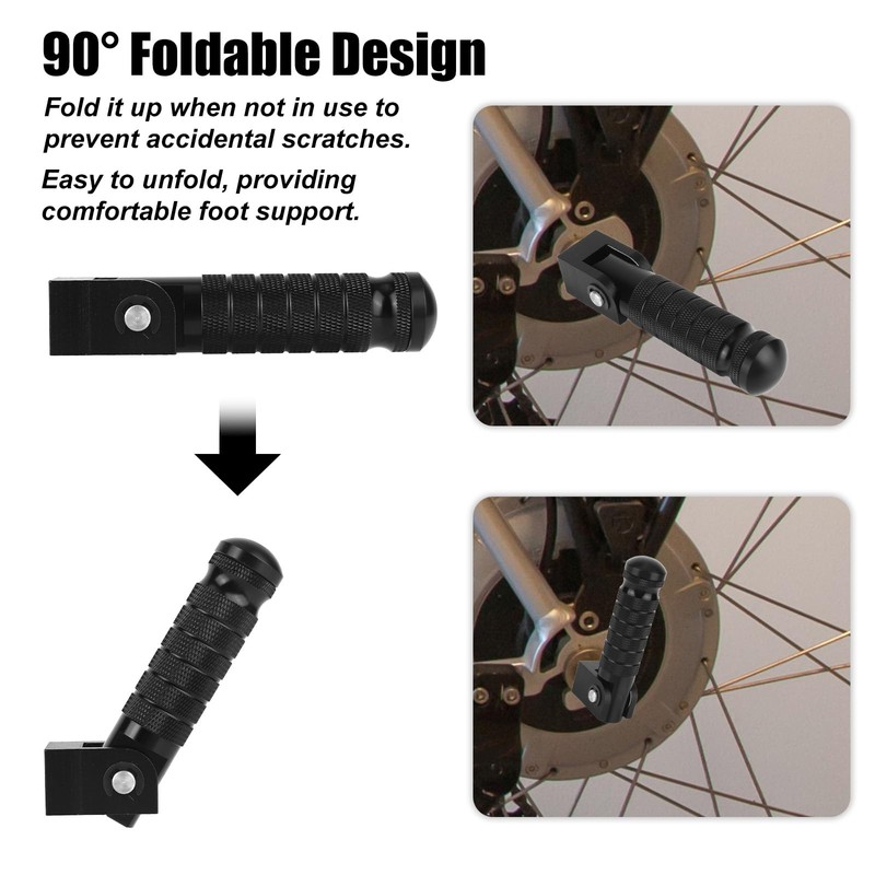 2pcs Electric Bike Foot Pegs for Ridstar Super and Macfox