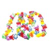 R&F srls 24 Hawaiian Double Leaf Necklaces Hawaiian Artificial Flowers