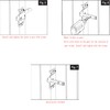 NIDAYE Self-Locking Gate Latch - Post Mount Automatic Gravity Lever