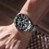 Men's Wristwatch, Analog, Quartz, Inexpensive, Waterproof, Stainless Steel, Rotating Bezel,