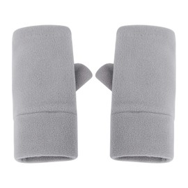 Women Men Fleece Winter Warm Fingerless Gloves Outdoor Half Finger Glove Mitten