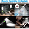 USB Rechargeable Flashlight, Magnetic LED Flashlight, 2000 Lumen Super Bright
