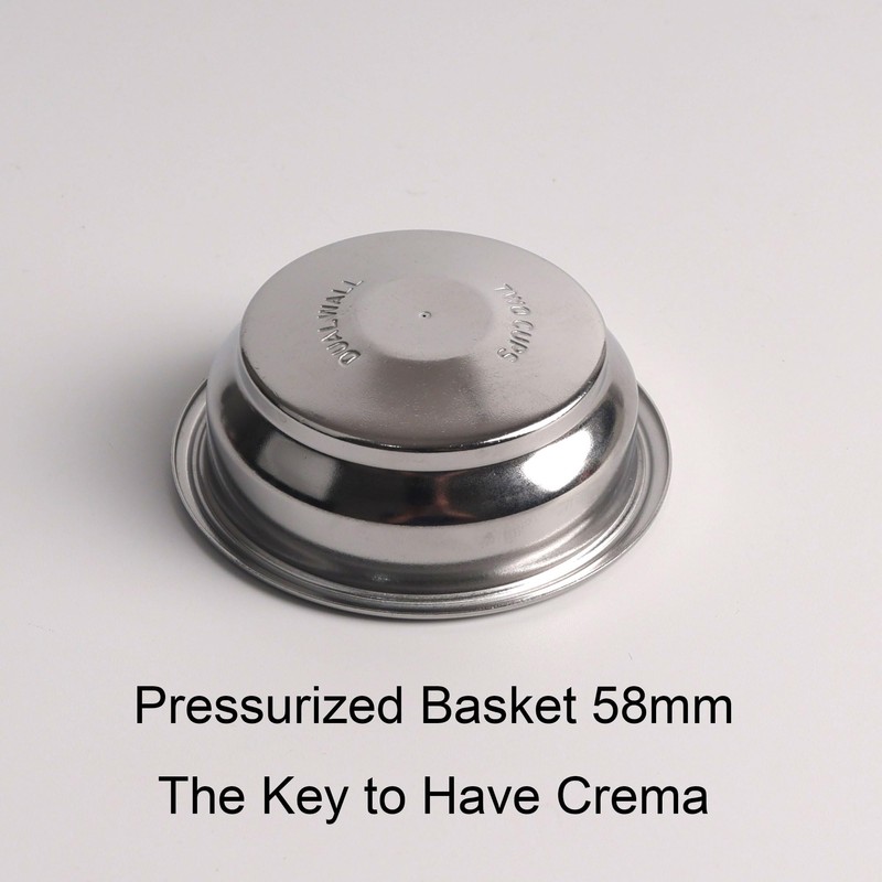 CAPFEI 58mm Pressurized Filter Basket Compatible with Calphalon Temp IQ/Kitchenaid