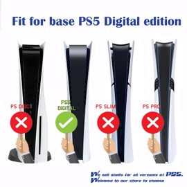 PEYANZ Vinyl Skin Compatible with PS5 (Digital Edition) | HD Print, Scratch Resistant, Bubble-Free Application