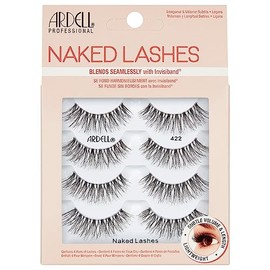 Ardell Strip Lashes Naked Lashes #422 - Invisiband, Comfortable False Eyelashes, 2 Pack