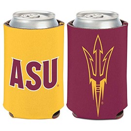 Fanatics Arizona State University ASU Sun Devils Can Cooler 1-Pack 12 oz. (Foldable, 2-Sided Design)