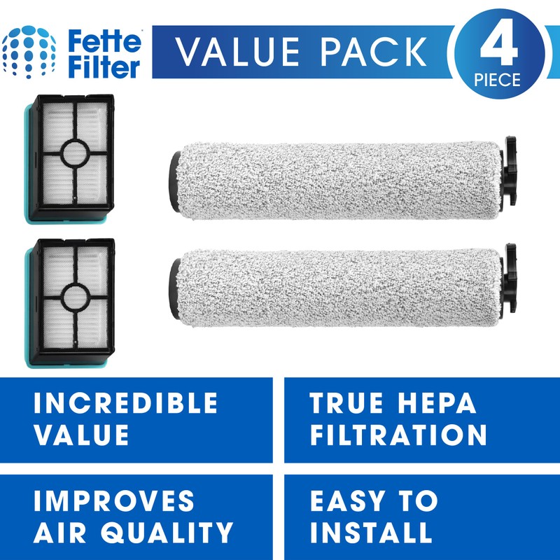 3831 Replacement Brush and Filter Set for Bissell Crosswave Hard