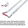 ICIH (Pack-10) Aluminum DC12V 0.7A 8W SMD2835 72LED 0.5M/20" Rigid