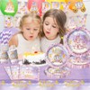 Princess Birthday Party Supplies Plates and Napkins Set for Girl,