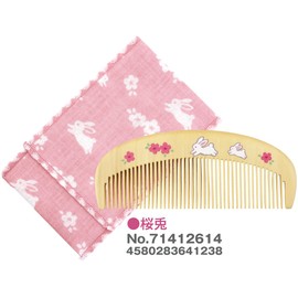 Kurochiku Tsubakido Cherry Blossom Rabbit Hair Brush, 1 x 1 Piece