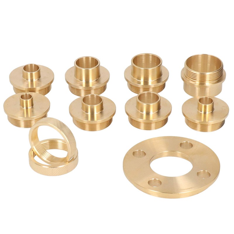 Ladieshow Router Guide Bush Set 11pcs/Set Router Bushing Set, Brass