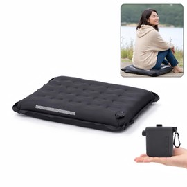 Air Cushion Cushion, Camping Mat, 2026 Model, Lightweight, Thick, Disaster Prevention Cushion, Outdoor, Portable, Ultra Compact, Reduces Uneven Ground, For One Person, Load Capacity 330.7 lbs (150 kg