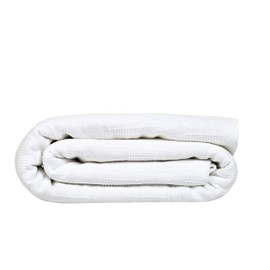 Linteum Textile Supply Thermal Blanket (White, Twin) Long Lasting and Durable Snag-Free Soft Blanket, Made from 100% Cotton Material for Home, Hospitals, 66x90 Inches