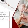 5Pcs Diamond Nail Drill Bits sets (RED (Fine) B03 set)