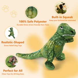 PetWarm Dog Toys Chew Squeaky, Durable Chew & Stress-Relief Interactive Pet Toy for Small, Medium, and Large Dogs, Multi-Functional Design, Squeaky Dog Toy, Dog Stress Relief,Green