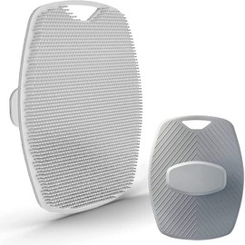 Premium silicone cleaning brush featuring bristles that enhance lather. Non-slip handle, durable, and easy to clean. - Color: Grey