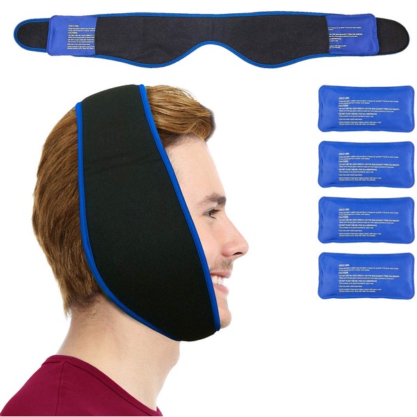Face Ice Pack Easy to Use as Wisdom Teeth Ice Pack, TMJ Relief