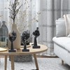 Suerhatcon 3 Piece Abstract Face Statues for Home Decor, Thinker