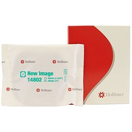 Hollister New Image Recolector de Materia Fecal en Ostomias - Barrera Plana Colostomia 14802 - Caja con 5 piezas