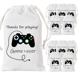 12 Pack Video Game Party Bags Gaming Party Favor Bags Supplies for Birthday Party Supplies