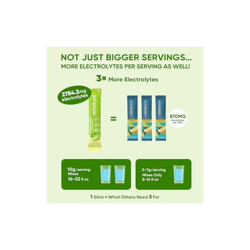 Venture Pal Sugar Free Electrolyte Powder Packets - Liquid Daily