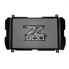 Motorcycle Radiator Grille Guard - Bolt-On Fit for Kawasaki Z900/Z900 ABS 2017-2025 - Stylish Black Aluminum