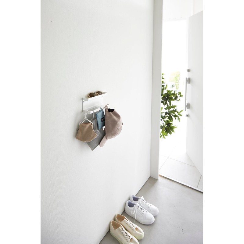 Yamazaki 6693 SMART White Steel Umbrella Holder Wall Mounted Minimalist