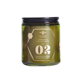 Big Dipper Wax Works Alchemy Candle #02 – Patchouli & Fir | 7 oz Green Glass Jar | 100% Pure Beeswax, Essential Oil Scented | Clean Burning Aromatherapy Candle, Hand-Poured in Atlanta, USA