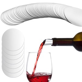 150 Pcs Silver Wine Pourer Disks Premium Aluminum Foil Reusable Pour Spouts for Wine Whisky Liquor