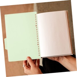 EXCEART Index Divider Card Sheets a5 20 Holes 4 Colors Plastic Index Pages Divider Labels Board Tabs File Accessories for Office 10pcs