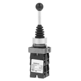 XD2PA14 Joystick Switch, AC 380V DC 220V 4NO 4 Position Joystick, Locking Self-Locking Cross Switch Single Lever Joy Stick