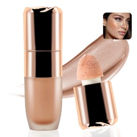 Boobeen Face Liquid Highlighter Makeup Stick, Long-lasting Waterproof Shimmer Bronzer, Silky Smooth Cream Highlighter, Three-dimensional Shimmer