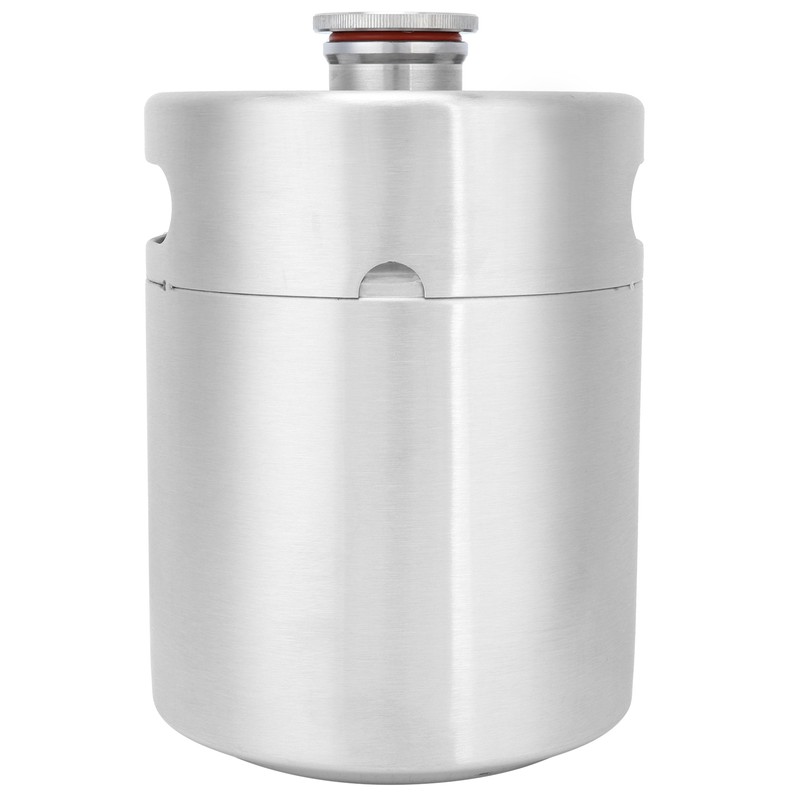 2L Beer Keg Mini Stainless Steel Beer Barrel with Spiral