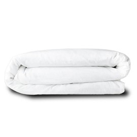 ARlinen Cotton Duvet Cover Queen 88X90 Size, White Solid Comforter Cover Bedding 1 Pieces Duvet Cover Solid Color and Ultra Soft with Zipper Closure, 4 Corner Ties, Simple Bedding Style,