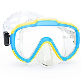 Zeligerstar Snorkel Mask Adult, 180° Panoramic View Diving Mask, Anti-Fog Swimming Mask with UV Protection Lens, Anti-Leak Swimming Goggles for Men Women