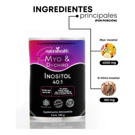 Myo & D-chiro Inositol Natural 246 G Natural Health