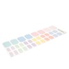 JERCLITY 1 Sheet 32pcs Candy Color Semi Cured Gel Toenail