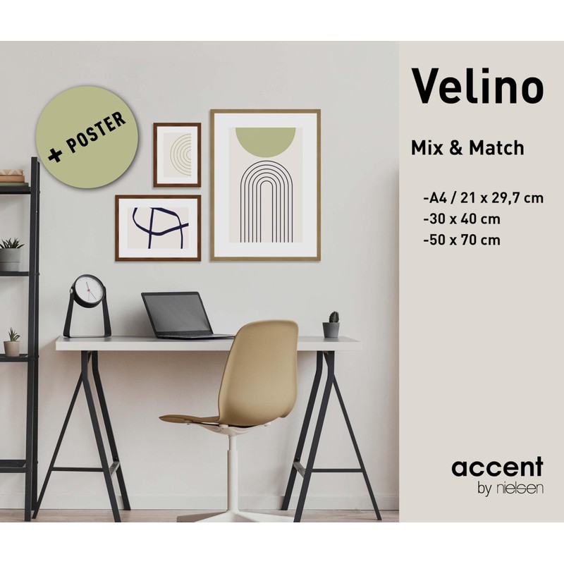 accent by nielsen Black Wooden Photo Frame 21 x 29.7