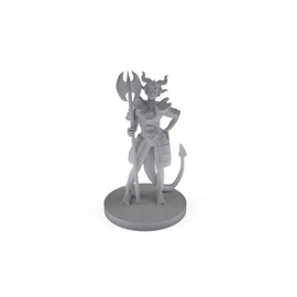 Tiefling Female Death Cleric 2 Tabletop DND Gaming Miniature