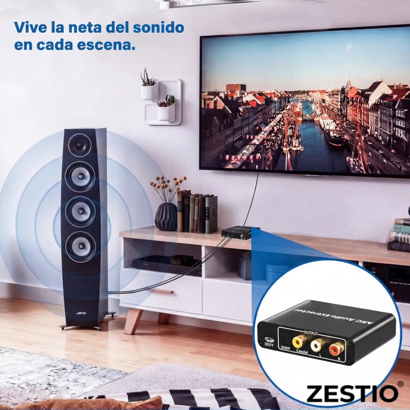 Convertidor Hdmi Arc Extractor Audio Optico Coaxial Rca 5.1