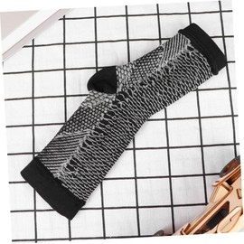 Ipetboom 2 Pairs Open Toe Compression Socks for Sports Breathable Nylon Stockings Antifatigue Moisture Wicking Support for Running Climbing Xl Black