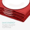 Navaris Electric Plate Warmer - 10 Plate Blanket Heater Pockets