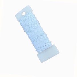 Blue Floral Wire 38 Yards 114 Ft 22 Gauge Flexible Wire Paddle Wire, Florist Wire Wreath Wire for Crafts DIY Wreath Arrangement Bouquet Stem Wrapping Christmas Wreaths Tree Wedding Bouquets Jewelry