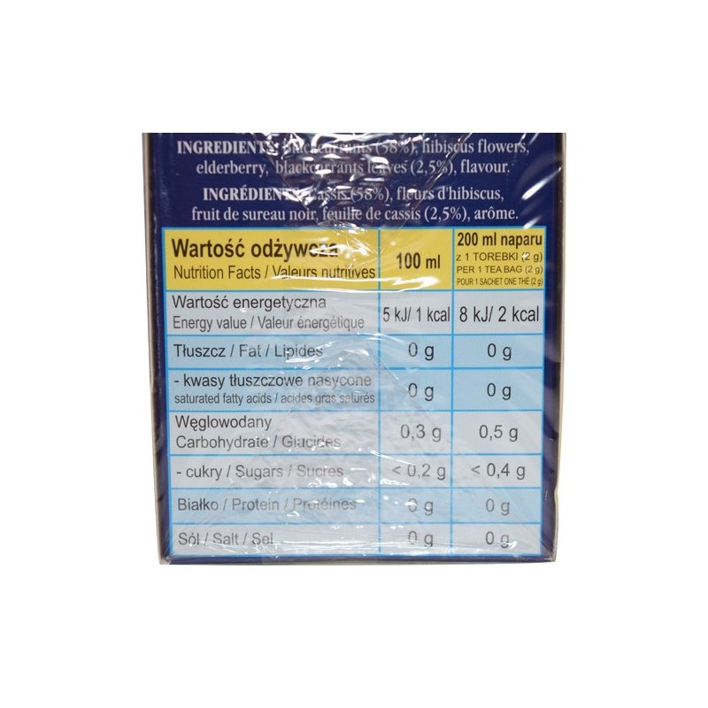 Malwa Blackcurrant Fruit Tea 40g (Pack of 3)