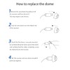 Resound Compatible Hearing Aid Domes Open Smokey Ear Tips Replacement