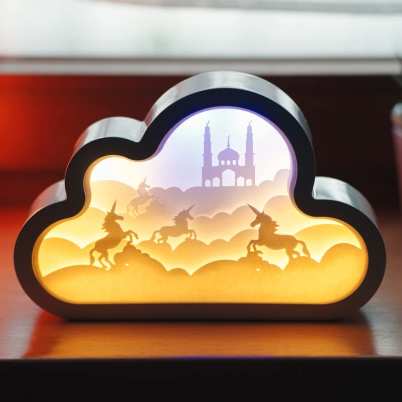 CIM 3D Papercut Lightbox - Light Box Home Accessory -