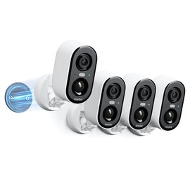 Kiwibit Magnetic Security Cameras Wireless, Easy Installation 2K Camera for Home Security with AI Motion Detection, Spotlight, Color Night Vision, Waterproof for Outdoor & Indoor, Cloud & SD Storage