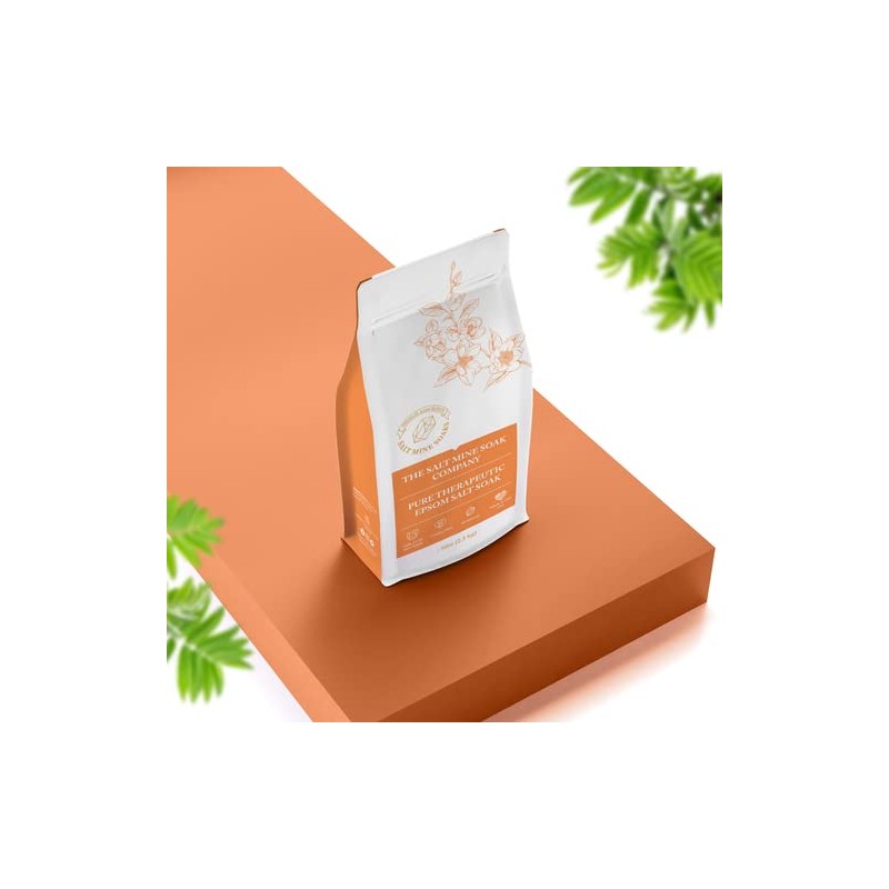 Spearmint Pure Therapeutic Epsom Fine Grain (.3mm) Salt Soak 20